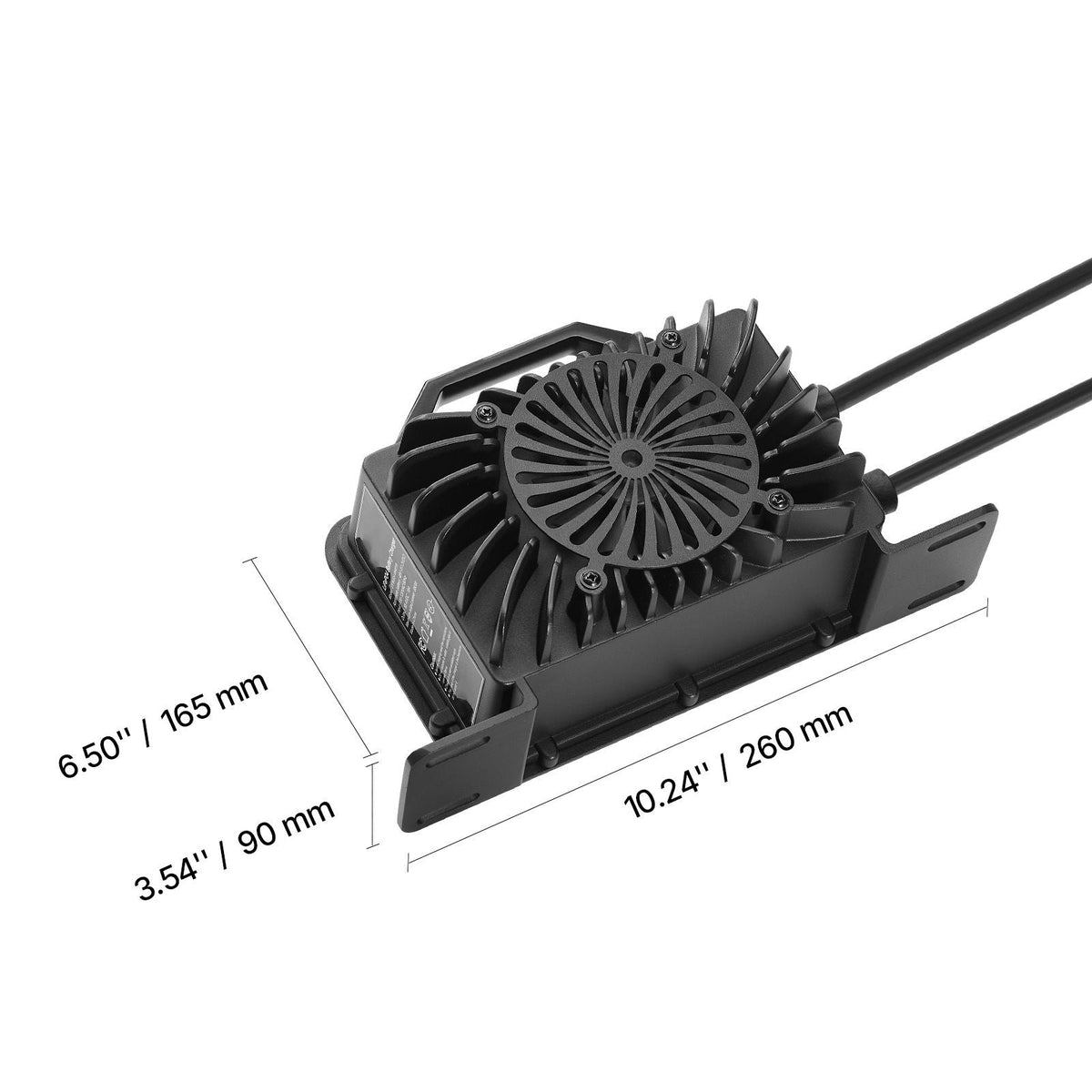 48V 18A Lithium Battery Charger, 58.4V, AC-DC LiFePO4 Smart Charger, with Waterproof Connector, LED Indicator, 0V Activation, for LiFePO4 Deep Cycle Rechargeable Batteries of Boat, RV, IP68