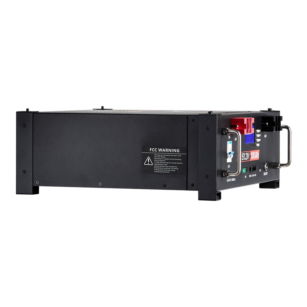 48V 200Ah LiFePO4 Lithium Battery, 2 Pack 100Ah, 10.24kWh Capacity, 51.2V Server Rack LiFePO4 Battery with Bluetooth, Max 6000 Cycles, LCD Display, for Off-Grid, Solar System, Backup Power