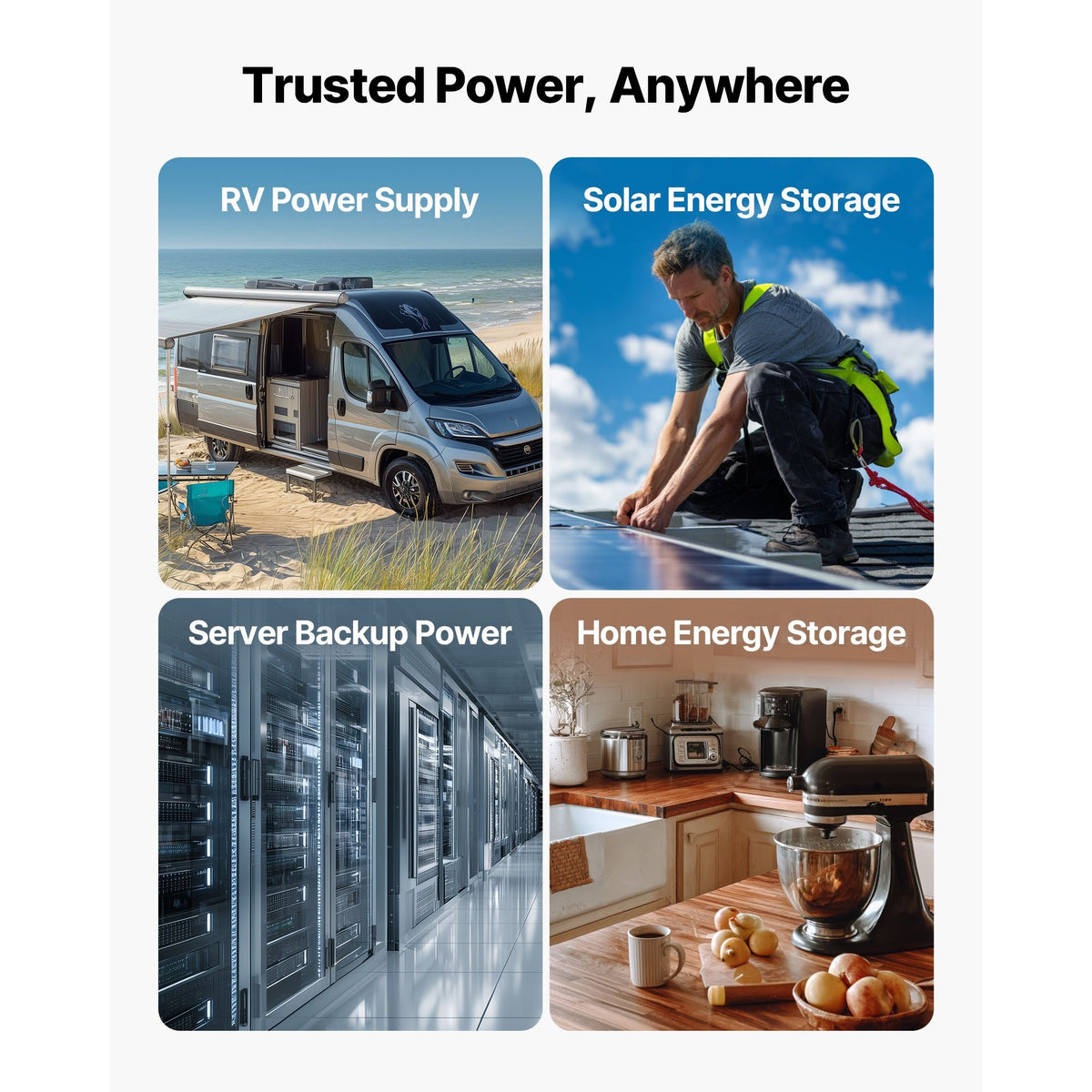 48V 600Ah LiFePO4 Lithium Battery, 6 Pack 100Ah, 30.72kWh Capacity, 51.2V Server Rack LiFePO4 Battery with Bluetooth, Max 6000 Cycles, LCD Display, for Off-Grid, Solar System, Backup Power