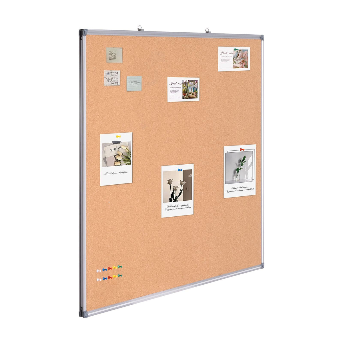 48"x36" Large Cork Board – Wall-Mounted Bulletin Board with Pin Board – Perfect for School, Home, Office