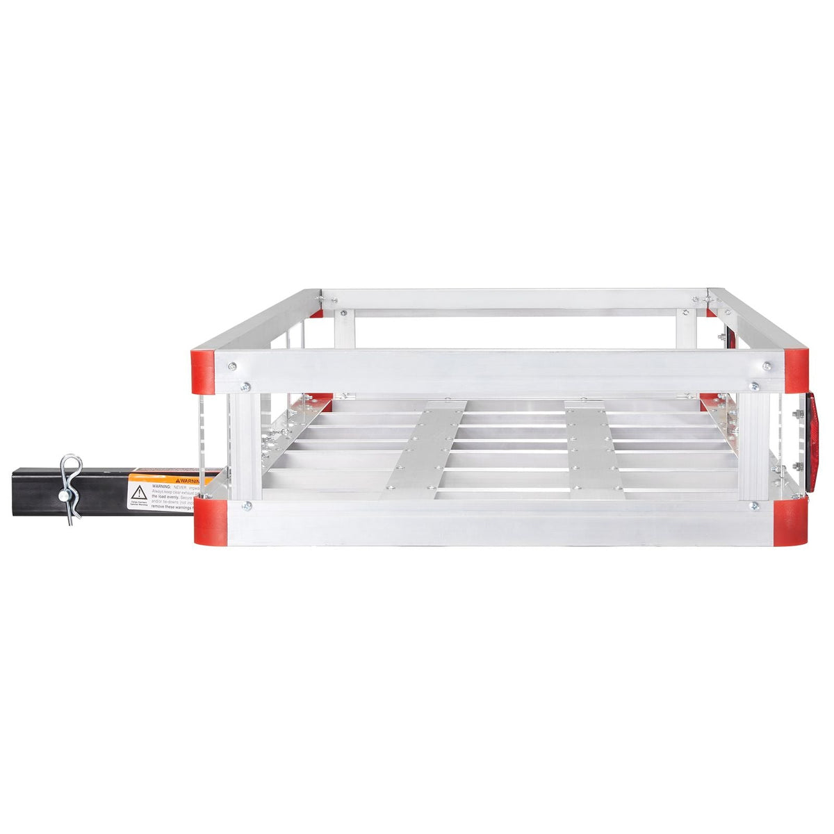 49.4 x 22.4 x 7.1 in Hitch Cargo Carrier, 500lbs Loading Capacity Trailer Hitch Mounted Cargo Basket, Rust-proof Aluminum Luggage Carrier Rack Fits 2" Hitch Receiver for SUV Truck Pickup Camping