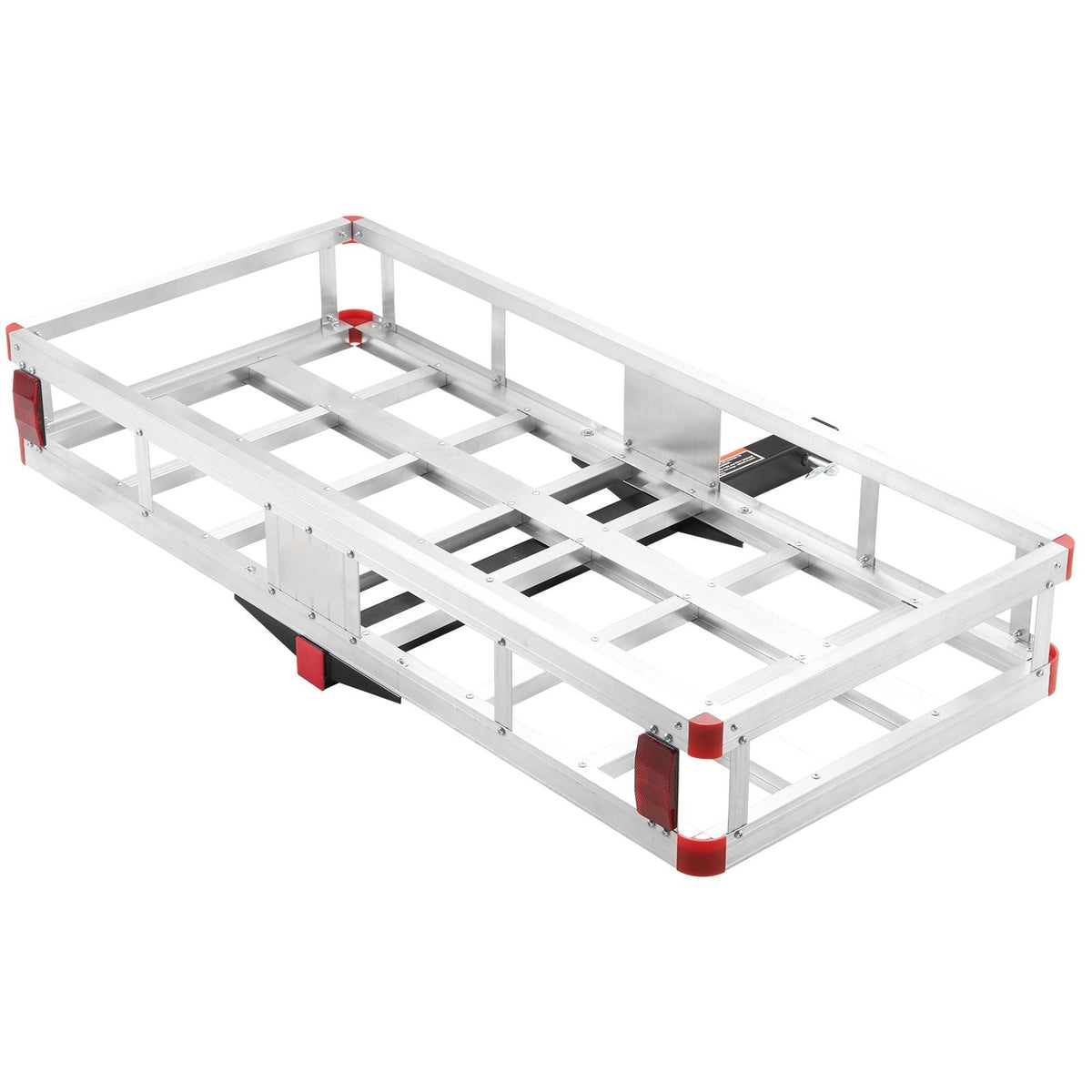 49.4 x 22.4 x 7.1 in Hitch Cargo Carrier, 500lbs Loading Capacity Trailer Hitch Mounted Cargo Basket, Rust-proof Aluminum Luggage Carrier Rack Fits 2" Hitch Receiver for SUV Truck Pickup Camping