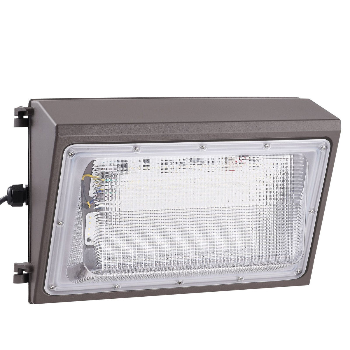 4PCs LED Wall Pack Lights, 120W 11000LM, 5000K Commercial Outdoor Lights Security Lighting Fixture, with Intelligent Light Sensing 240 LED beads Energy Saving for Garages Yards, IP65 Waterproof