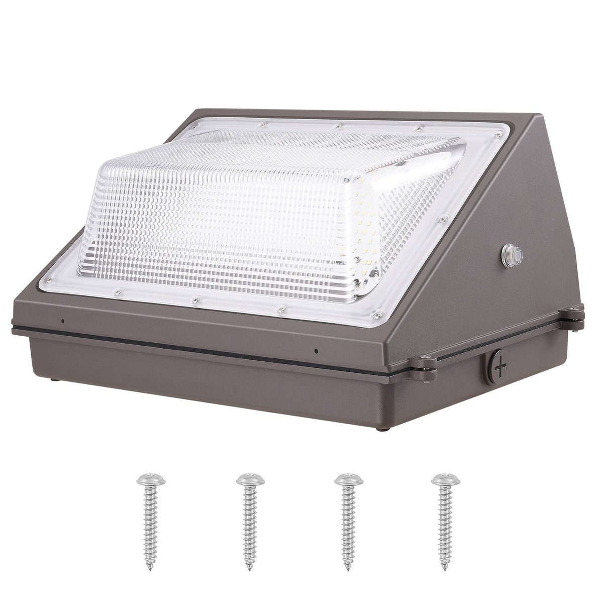 4PCs LED Wall Pack Lights, 120W 11000LM, 5000K Commercial Outdoor Lights Security Lighting Fixture, with Intelligent Light Sensing 240 LED beads Energy Saving for Garages Yards, IP65 Waterproof