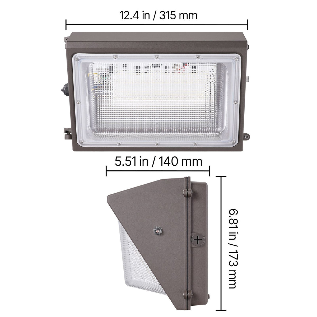4PCs LED Wall Pack Lights, 120W 11000LM, 5000K Commercial Outdoor Lights Security Lighting Fixture, with Intelligent Light Sensing 240 LED beads Energy Saving for Garages Yards, IP65 Waterproof