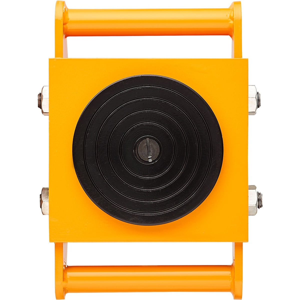 4PCS Machinery Skate Dolly, 17637 LBS/8T Industrial Machinery Mover, Heavy Duty Carbon Steel Machinery Moving Skate with 4 PU Wheels and 360° Rotation Non-Slip Cap for Warehouse, Workshop, Facto