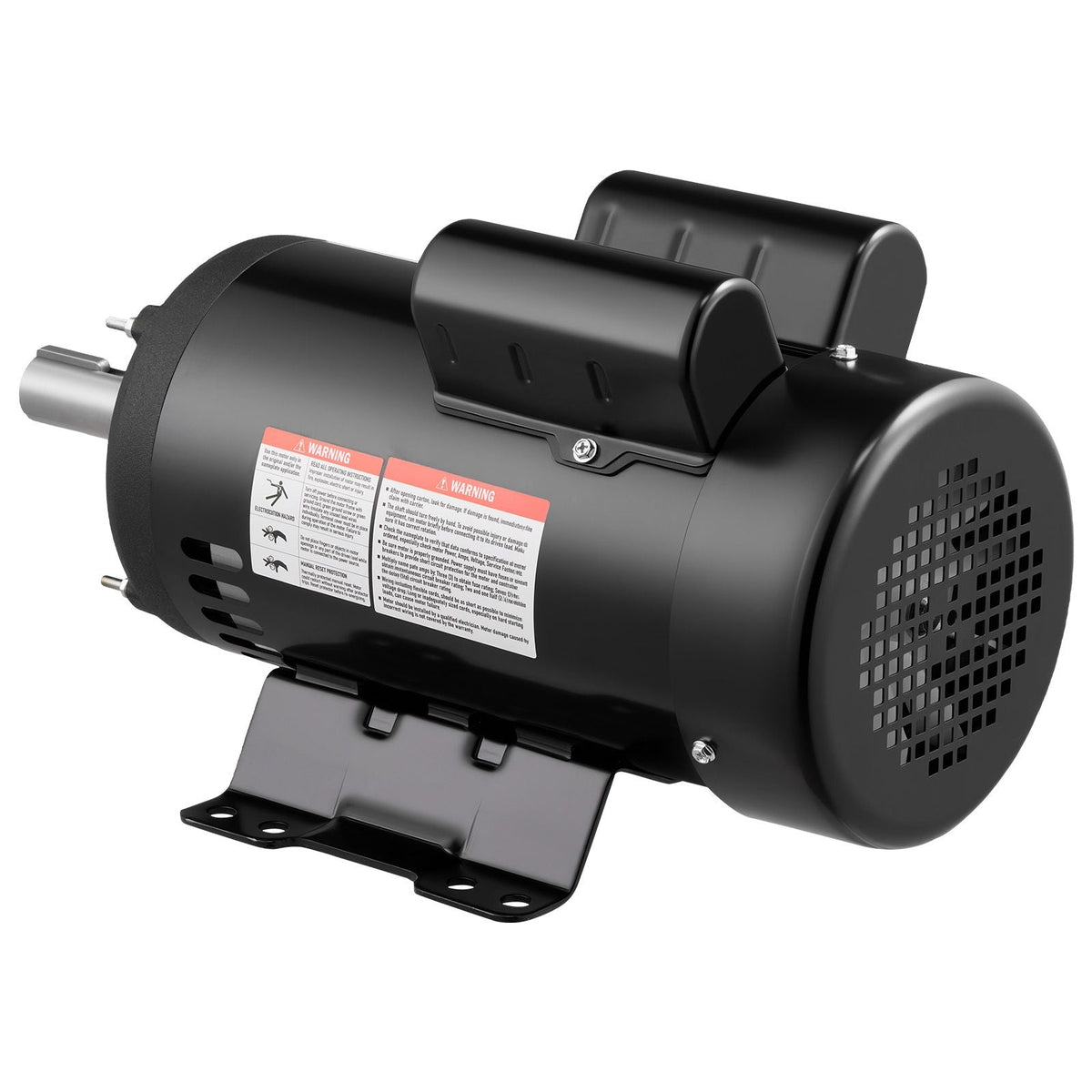 5 HP Electric Motor, 1725RPM Air Compressor Motor, CW/CCW Rotation, 1.125 inch Shaft Diameter, 2.75inch Shaft Length, 20.7N.m Torque, Single-Phase, ODP Cooling, 230V, 184T Frame