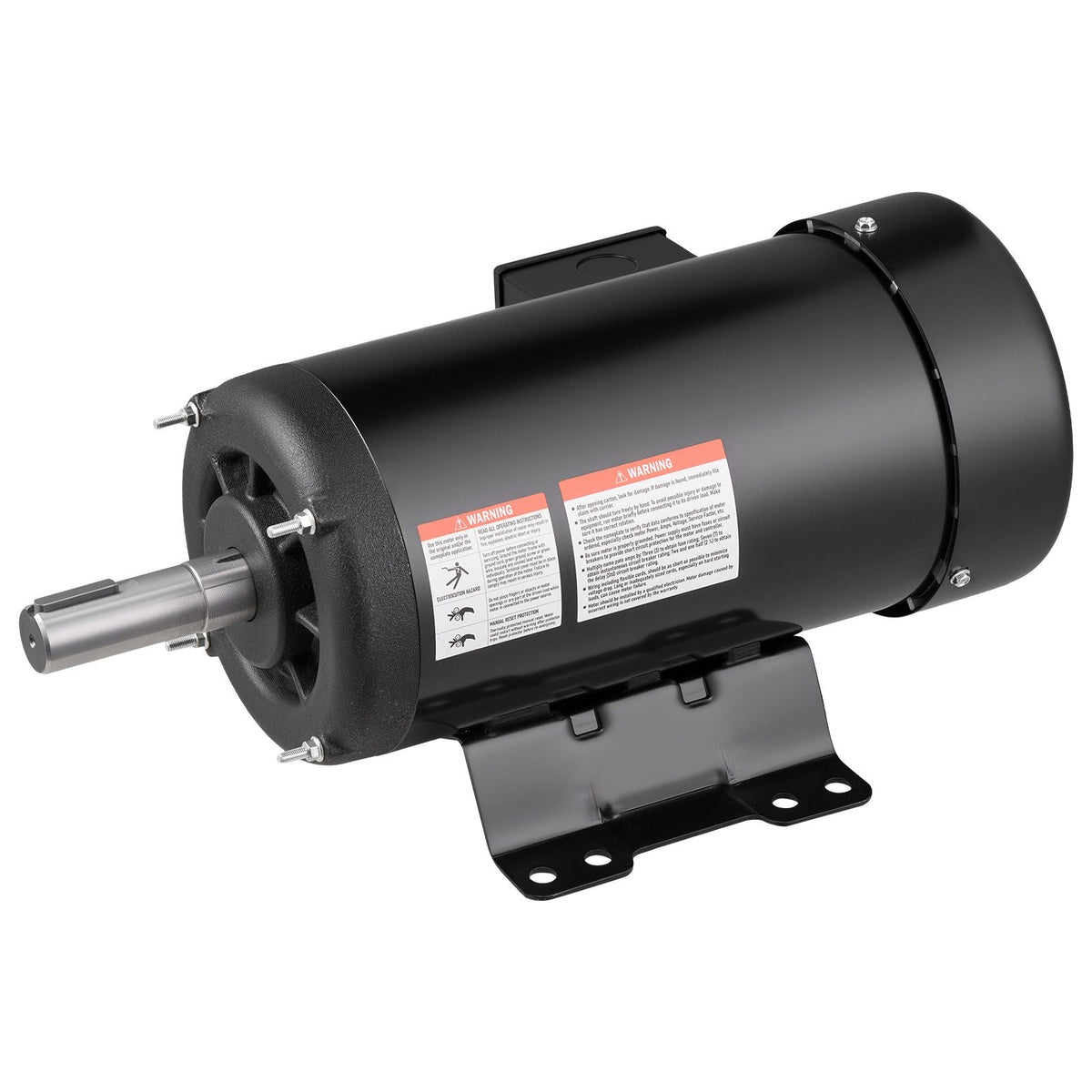 5 HP Electric Motor, 1725RPM Air Compressor Motor, CW/CCW Rotation, 1.125 inch Shaft Diameter, 2.75inch Shaft Length, 20.7N.m Torque, Three-Phase, TEFC Cooling, 230V/460V, 184T Frame
