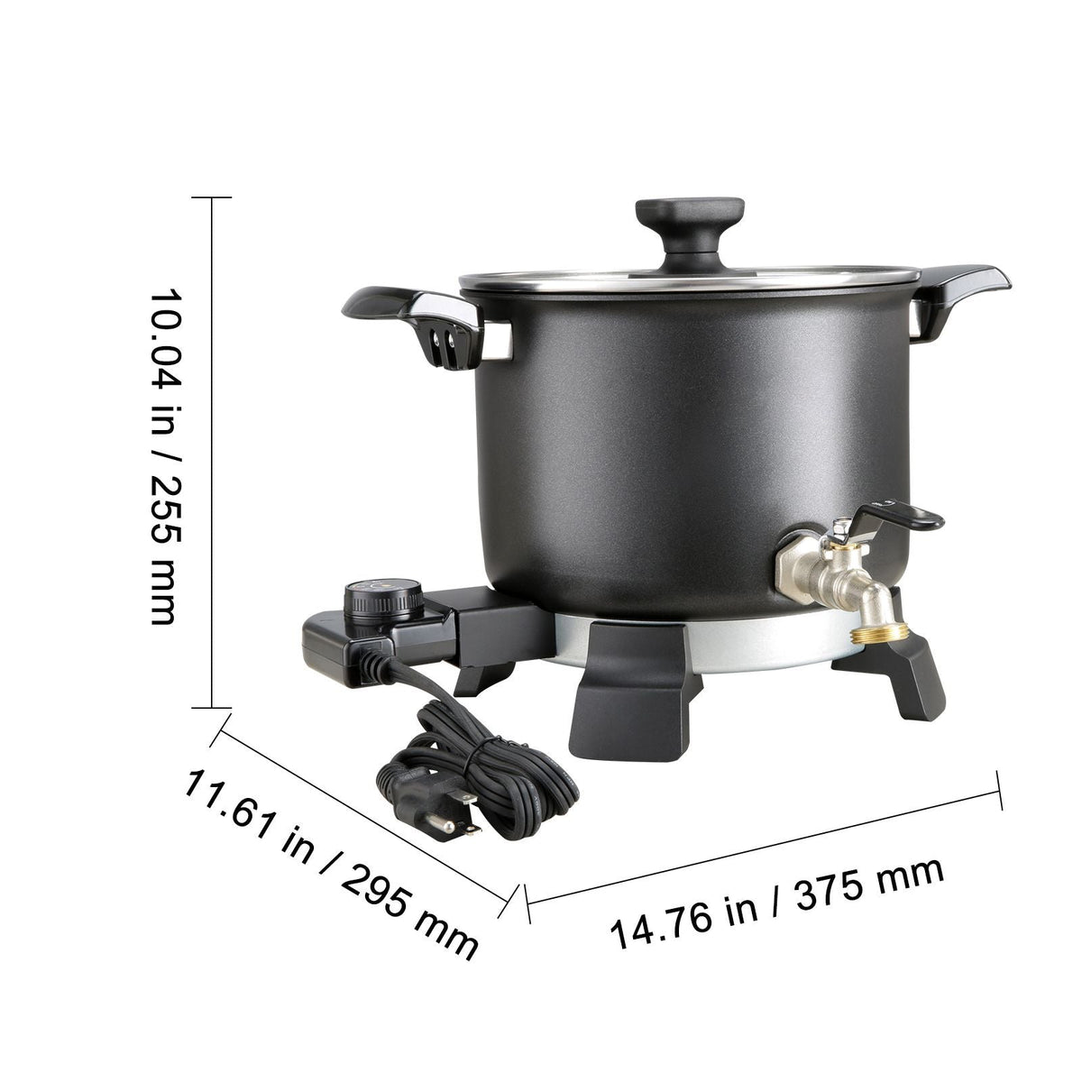 5 Liter Wax Melter for Candle Making, Large Electric Wax Melting Pot Easy Pour Spout, 4-level Temperature Control, Easy Clean for Candle Soap Cream Beauty Bulk Production Business or Home