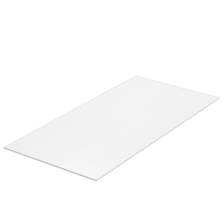 5 Pack Polycarbonate Greenhouse Panels, 2' X 4' X 0.32'' Roof Panels Sheets, Waterproof UV Protected Corrugated Plastic Roofing, Impact Resistance Clear Roofing Sheets for Greenhouse/Garden