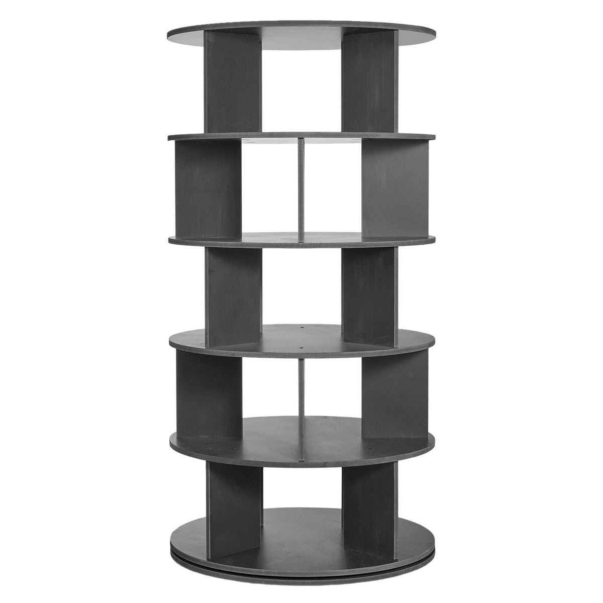 5 Tiers Rotating Shoe Rack Tower, 360°Spinning Shoe Display, Revolving Shoe Rack Storage Round Carousel, Lazy Susan Shoe Rack Organizer, Ideal for Bedroom, Living Room, Entryway, Black