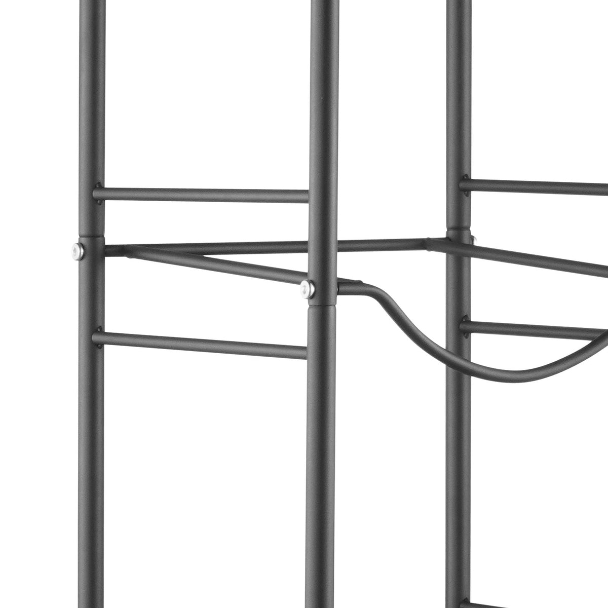 5 Tiers Water Jug Holder, 5 Gallon Water Bottle Holder, Single Row Water Bottle Rack for 5 Bottles, Heavy Duty Water Jug Rack for Kitchen, Office, Living Room, Black