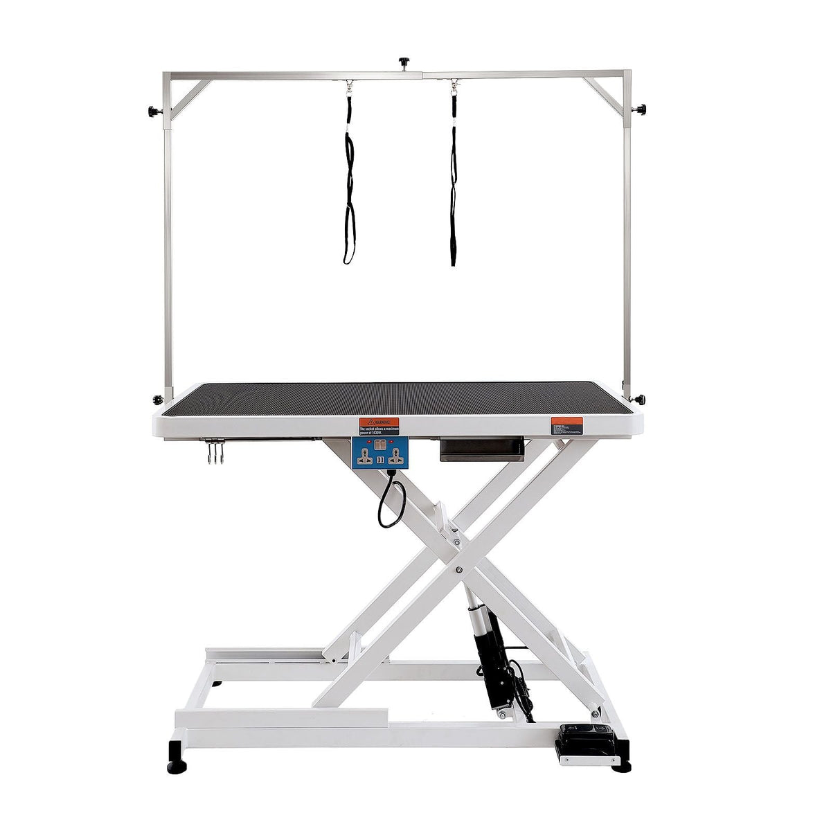 50" Electric Pet Grooming Table, Heavy Duty Dog Grooming Arm for Large Dogs, Height Adjustable Dog Grooming Station, Anti Slip Tabletop/Dog Grooming Station, Max Bearing 400LBS