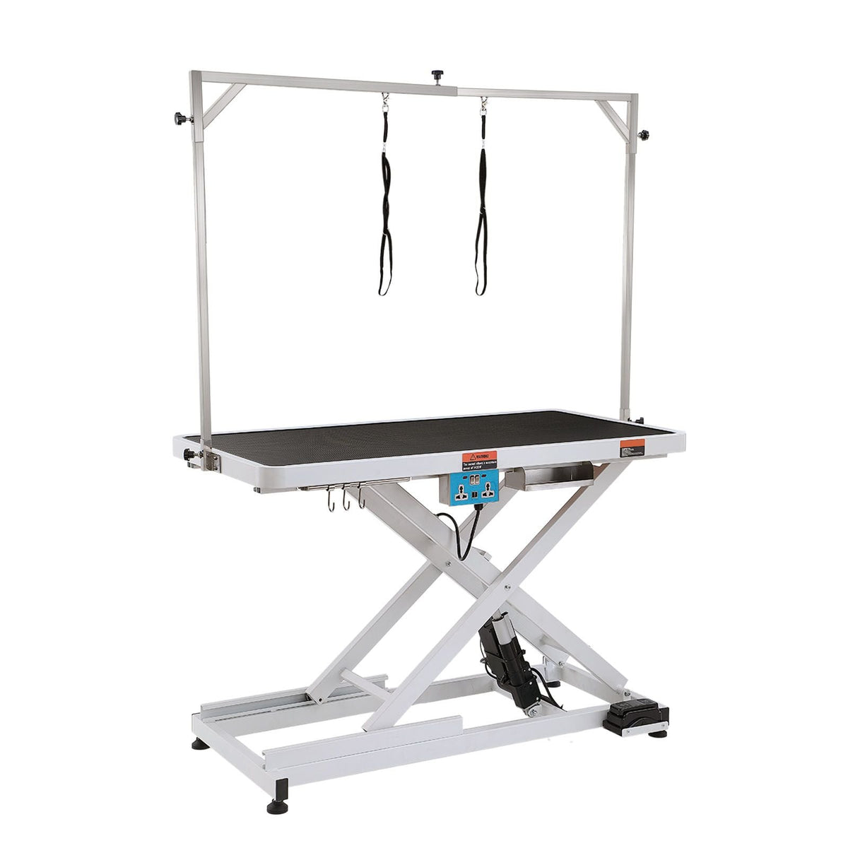 50" Electric Pet Grooming Table, Heavy Duty Dog Grooming Arm for Large Dogs, Height Adjustable Dog Grooming Station, Anti Slip Tabletop/Dog Grooming Station, Max Bearing 400LBS