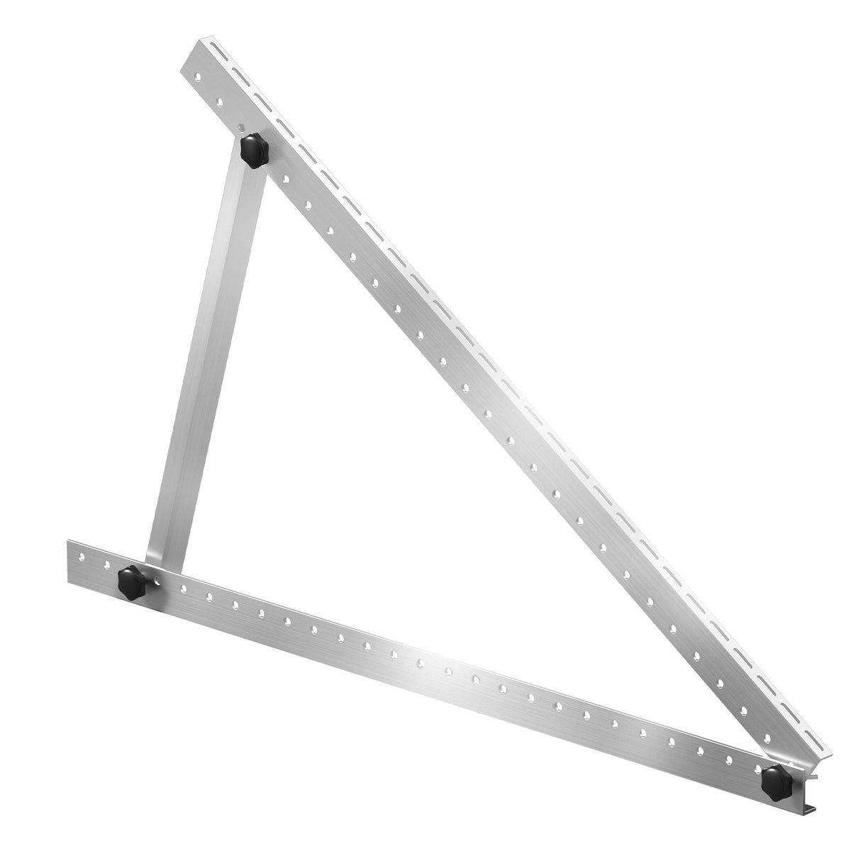 50-Inch Solar Panel Mounting Brackets, 0 to 90° Adjustable Tilt Mount Brackets Support 100-550W Solar Panels, Lightweight Aluminum Brackets with Folding Tilt Legs for RV, Roof, Boat, Off-Grid