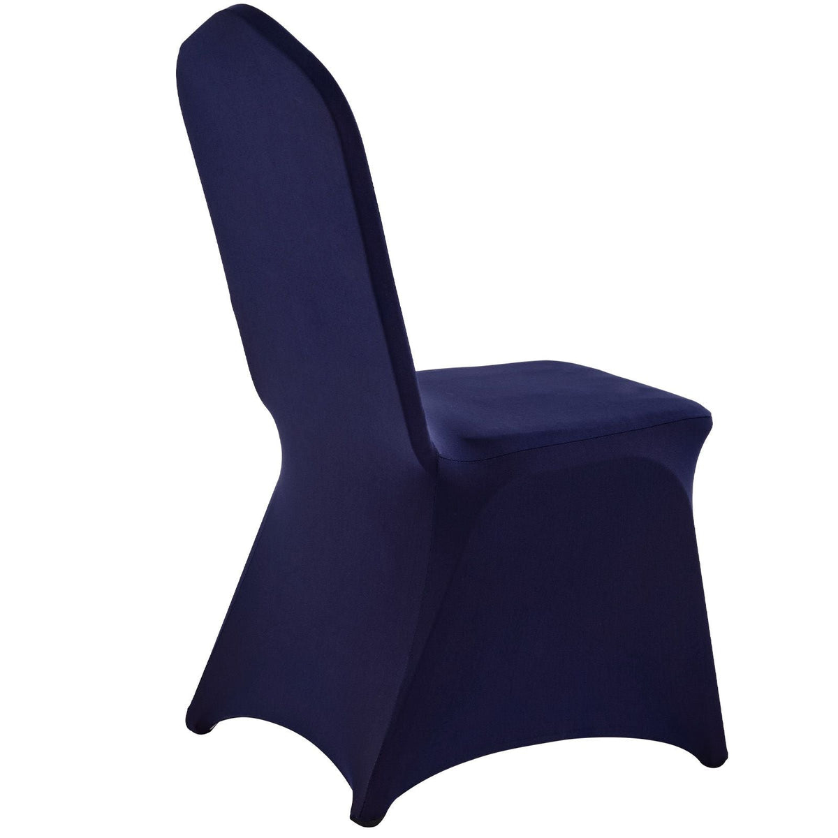 50 Pcs Navy Blue Chair Covers, Polyester Spandex Chair Cover, Stretch Slipcovers for Wedding Party Dining Banquet Flat-Front Chair Covers, Fits Chair Measures up to 20.08 x 17.72 x 37.4 inch
