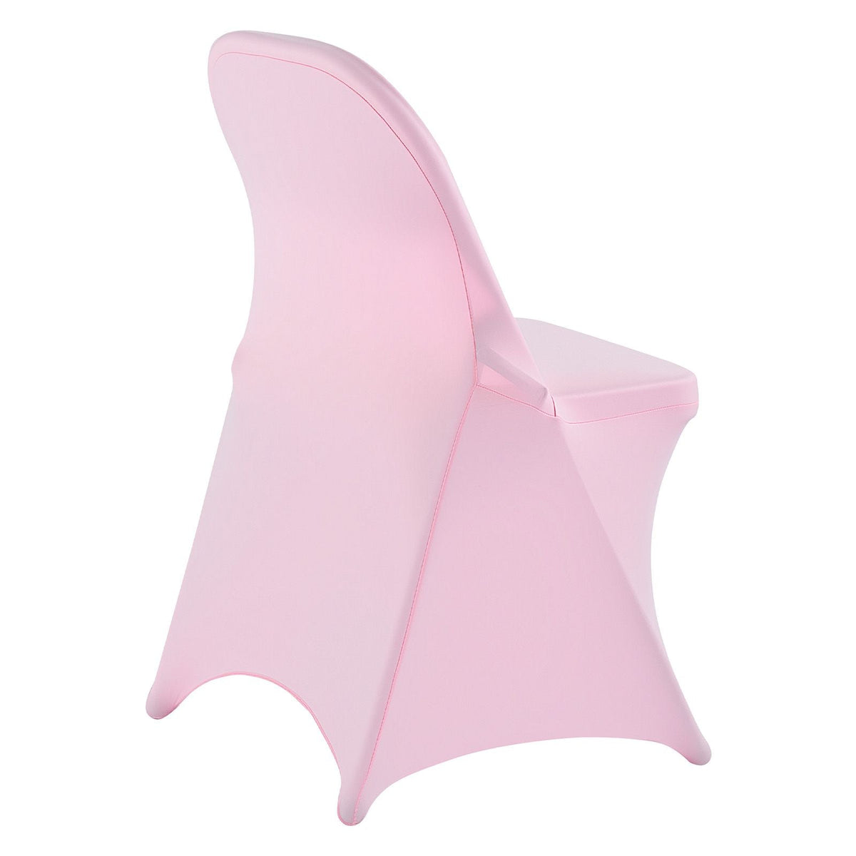 50 Pcs Pink Chair Covers, Polyester Spandex Chair Cover, Stretch Slipcovers for Wedding Party Dining Banquet Flat-Front Chair Covers, Fits Chair Measures up to 17.72 x 18.11 x 30.31 inch