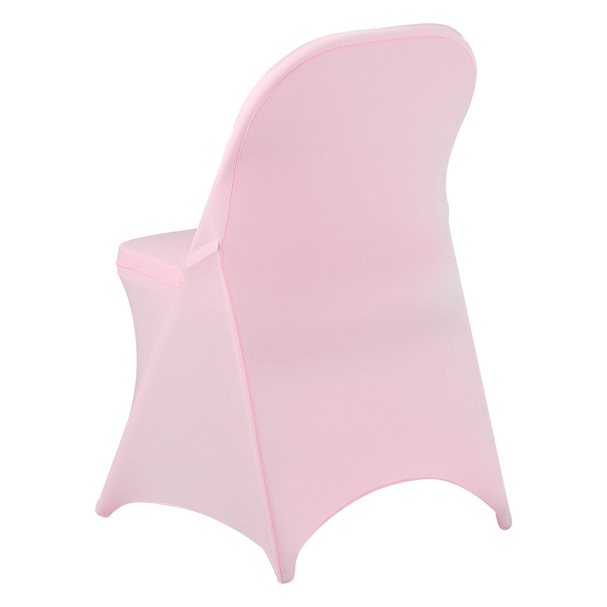 50 Pcs Pink Chair Covers, Polyester Spandex Chair Cover, Stretch Slipcovers for Wedding Party Dining Banquet Flat-Front Chair Covers, Fits Chair Measures up to 17.72 x 18.11 x 30.31 inch