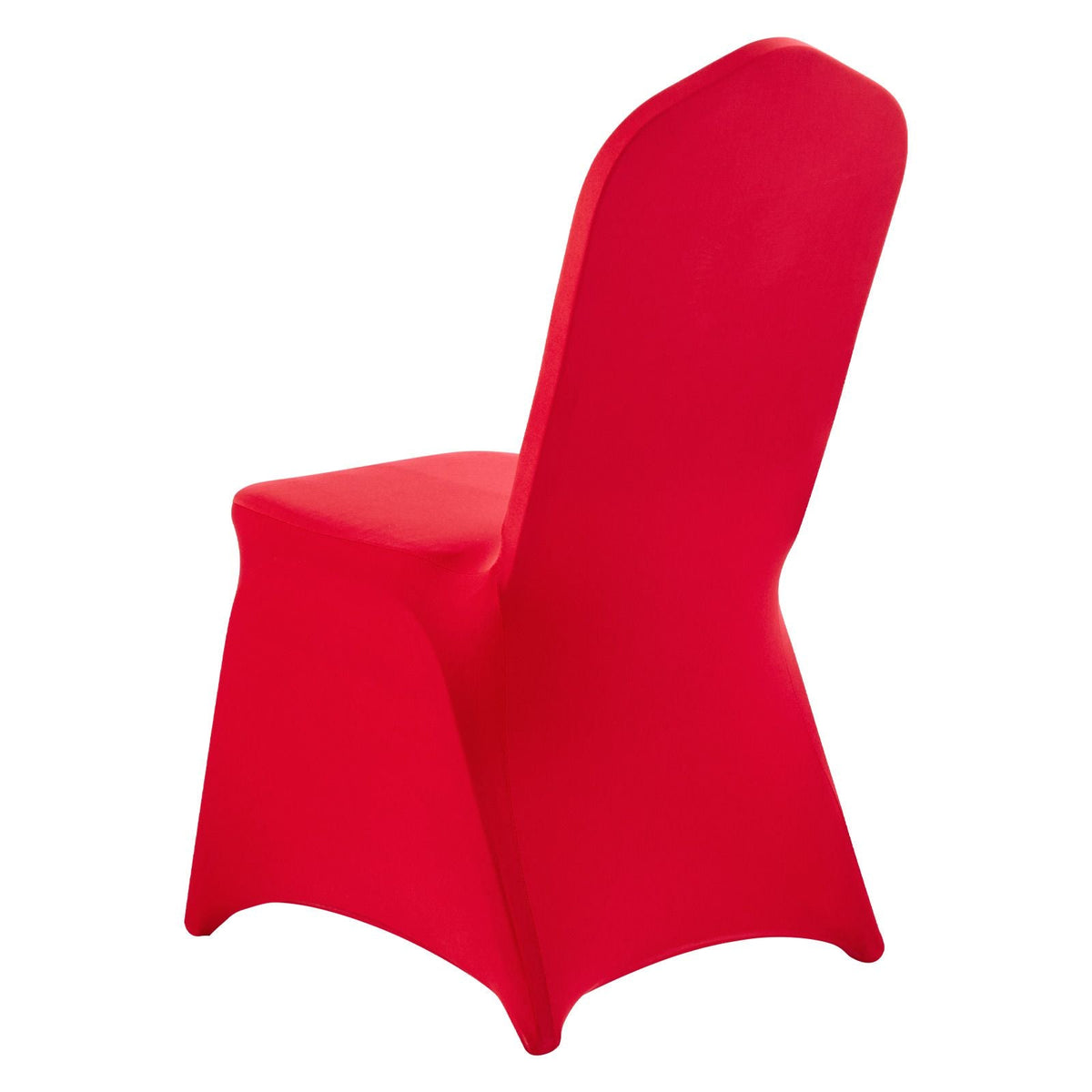 50 Pcs Red Chair Covers, Polyester Spandex Chair Cover, Stretch Slipcovers for Wedding Party Dining Banquet Flat-Front Chair Covers, Fits Chair Measures up to 20.08 x 17.72 x 37.4 inch