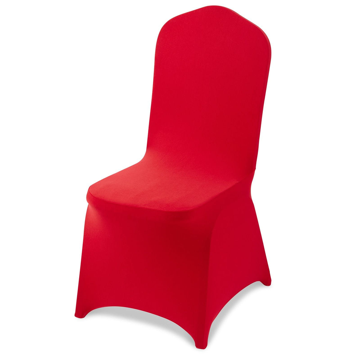 50 Pcs Red Chair Covers, Polyester Spandex Chair Cover, Stretch Slipcovers for Wedding Party Dining Banquet Flat-Front Chair Covers, Fits Chair Measures up to 20.08 x 17.72 x 37.4 inch