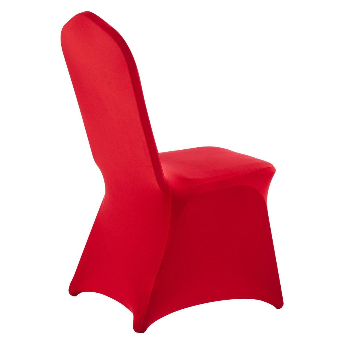 50 Pcs Red Chair Covers, Polyester Spandex Chair Cover, Stretch Slipcovers for Wedding Party Dining Banquet Flat-Front Chair Covers, Fits Chair Measures up to 20.08 x 17.72 x 37.4 inch