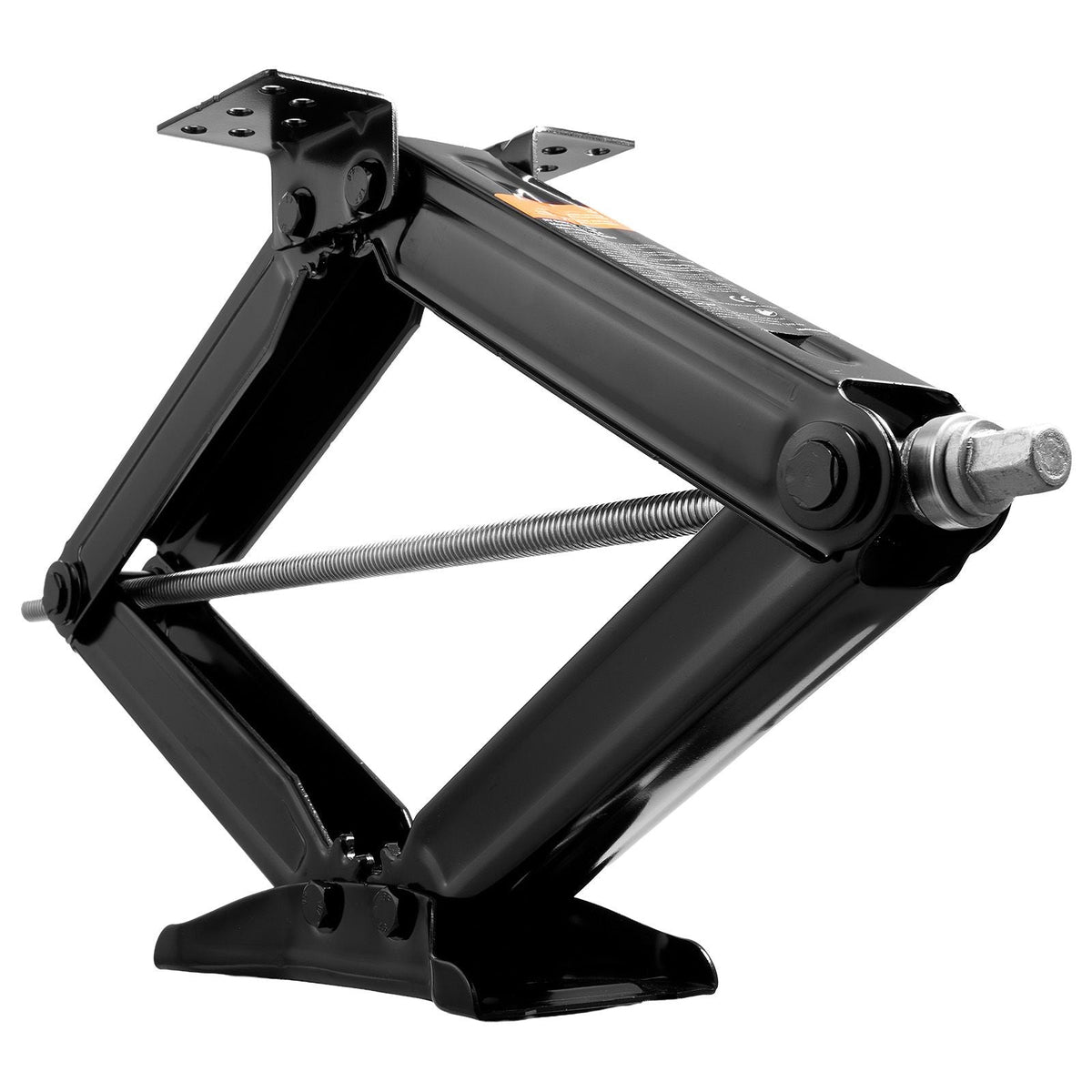 5000 lbs RV Scissor Jacks, 4-23.4 in RV Stabilizer Leveling Scissor Jacks, Set of 2, Heavy Duty Stabilizer Jack with Crank Handle, Socket and Bubble Levels, Not Easily Bent or Deformed