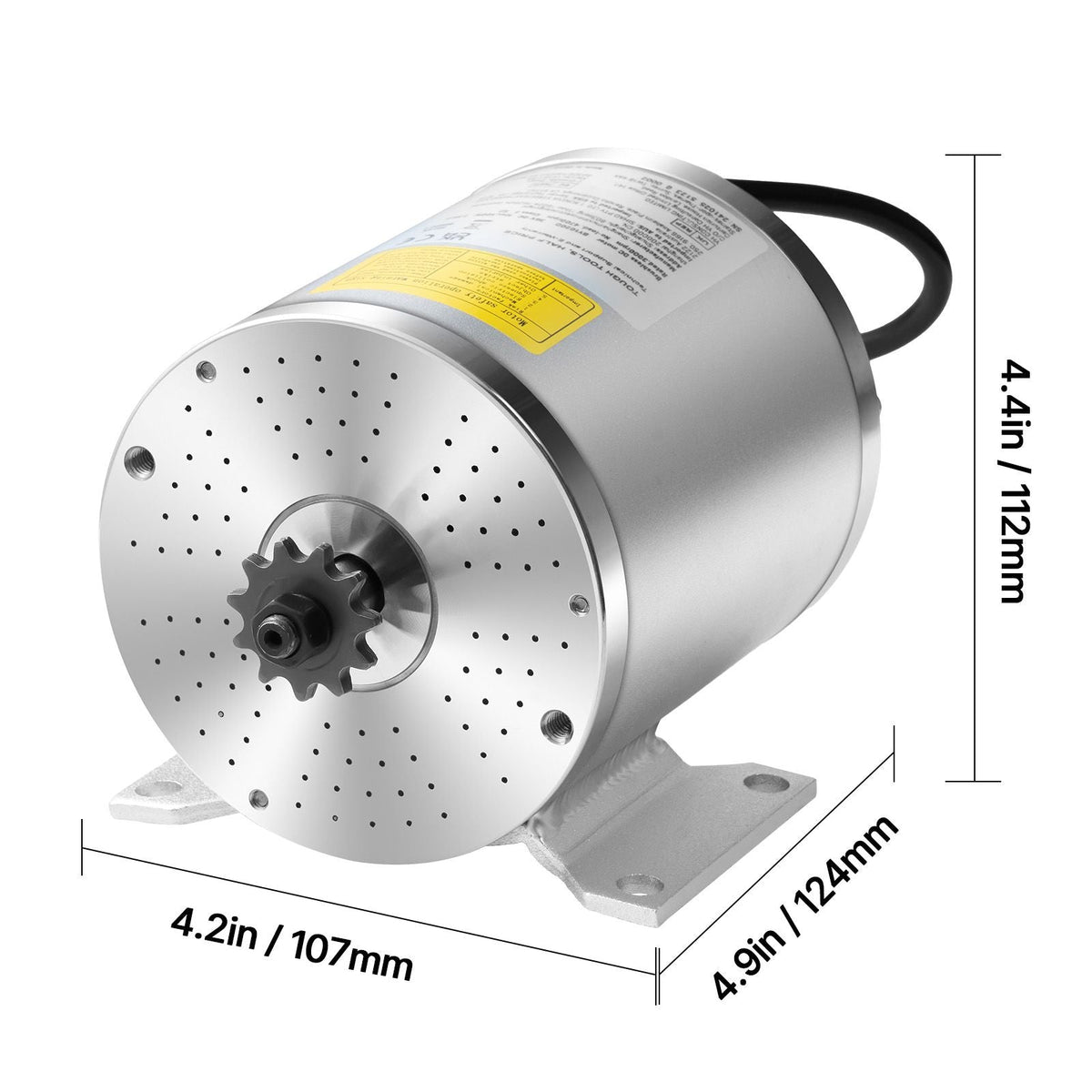 500W Electric Brushless DC Motor Kit - 36V 3000rpm Motor with Upgraded Speed Controller, Throttle Grip Kit for Go Karts E-Bike Motorcycle Scooter