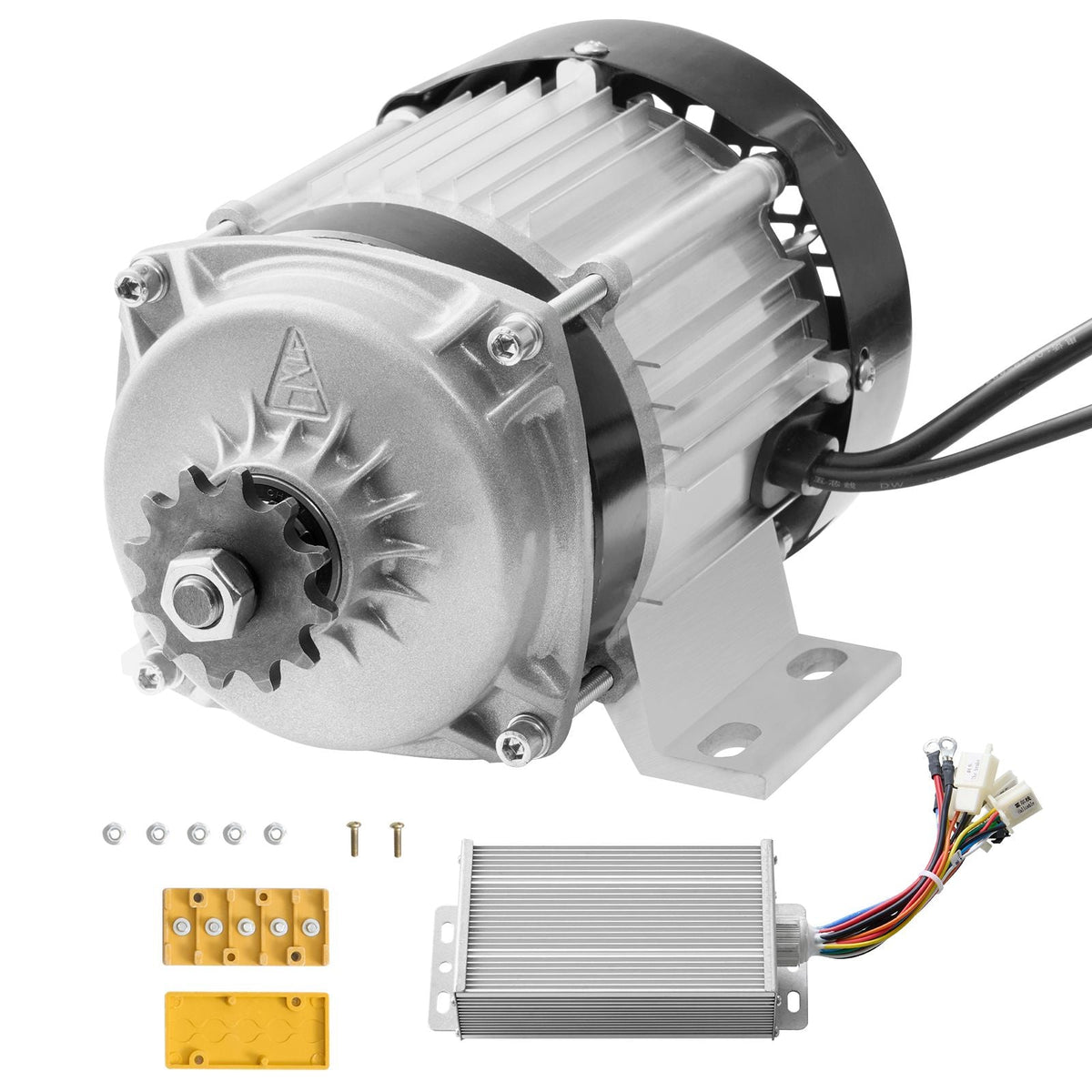 500W Electric Brushless DC Motor Kit - 48V 2700rpm Motor with Upgraded Speed Controller for Go Karts E-Bike Motorcycle Scooter