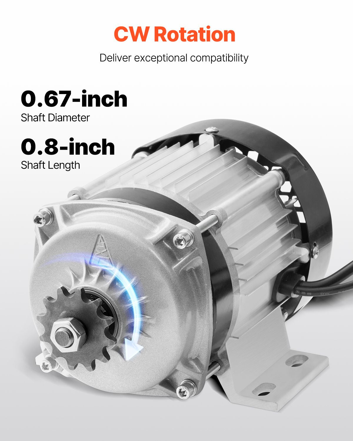 500W Electric Brushless DC Motor Kit - 48V 2700rpm Motor with Upgraded Speed Controller for Go Karts E-Bike Motorcycle Scooter