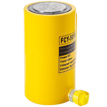 50T 6" Stroke Single Acting Hydraulic Cylinder Jack Ram