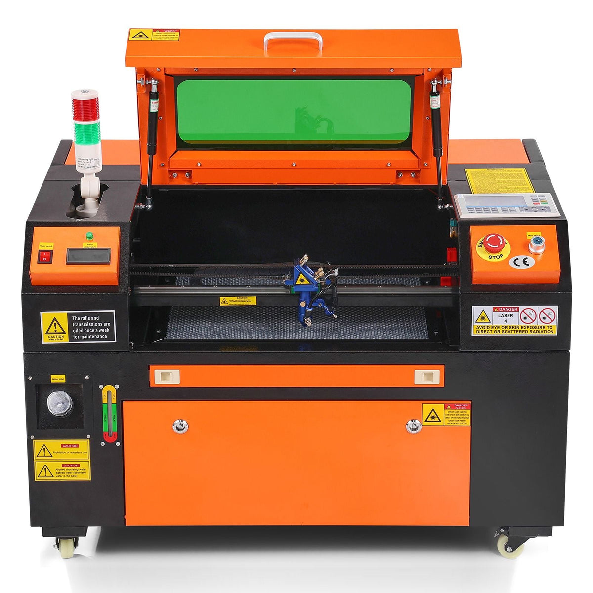 50W CO2 Laser Engraver, 12 x 20 in, 19.7 IPS Laser Cutter Machine with 2-Way Pass Air Assist, Compatible with LightBurn, CorelDRAW, AutoCAD, Windows, Mac OS, Linux, for Wood Acrylic Fabric More