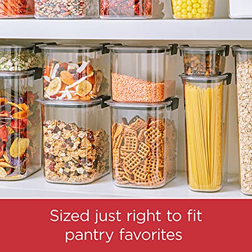 Rubbermaid Brilliance Pantry Food Storage Containers, Set of 4 (8 Pieces), BPA-Free, Clear, Airtight - size: Set of 4 Small (8-Piece)