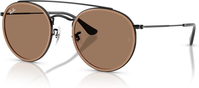 Ray-Ban Unisex Rb3647n Double Bridge Round Sunglasses