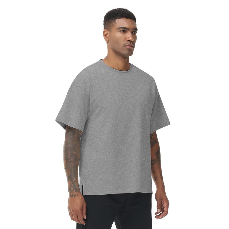 Muscle Killer 2pack Mens T Shirt Gym Workout Dry Fit Short Sleeve Athletic Fitness Lightweight Crew Neck Tee Shirts Casual Loose Fit