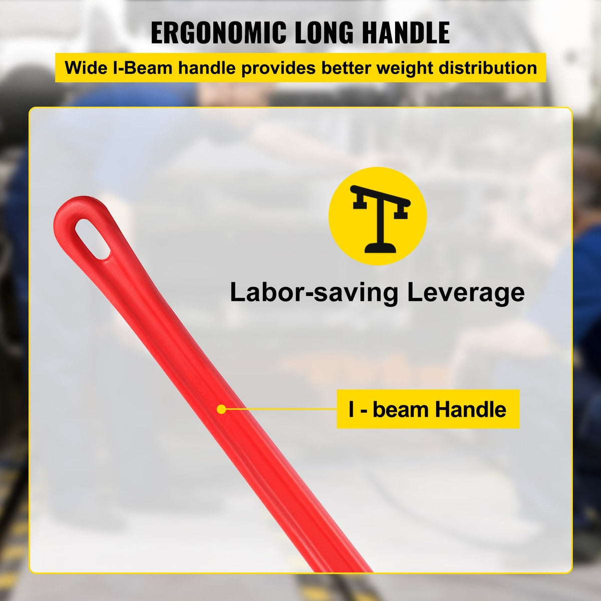 51" Cast Iron Handle Heavy-Duty Hook Jaw Straight Pipe Wrench