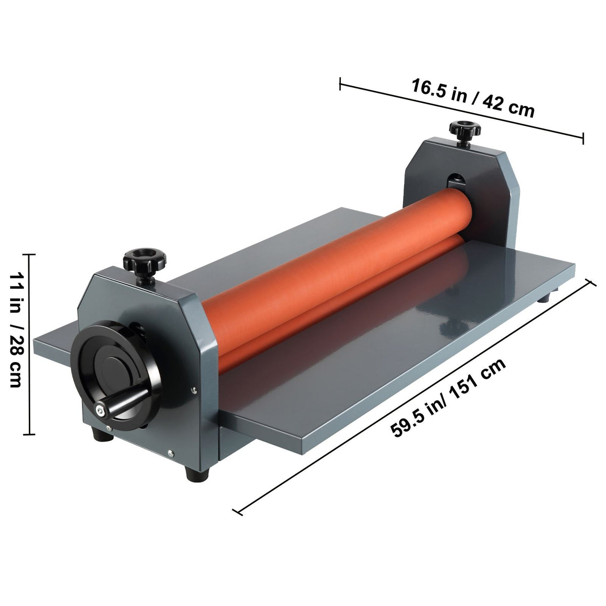 51 Inch Cold Laminator Machine 10mm Manual Vinyl Photo Film Cold laminator Hand Crank Pressure Cold Roll laminator(51Inch)
