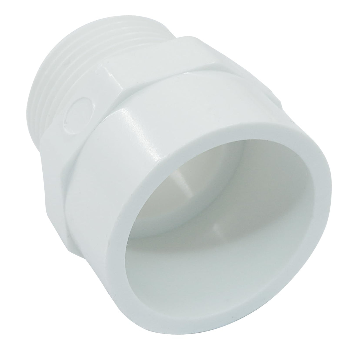 PHITUODA 10 PCS PVC Coupling Fittings, White Male Thread Adapter Connector, 3/4-Inch Female Thread Threaded Coupling for Schedule 40 PVC Pipe/Plumbers
