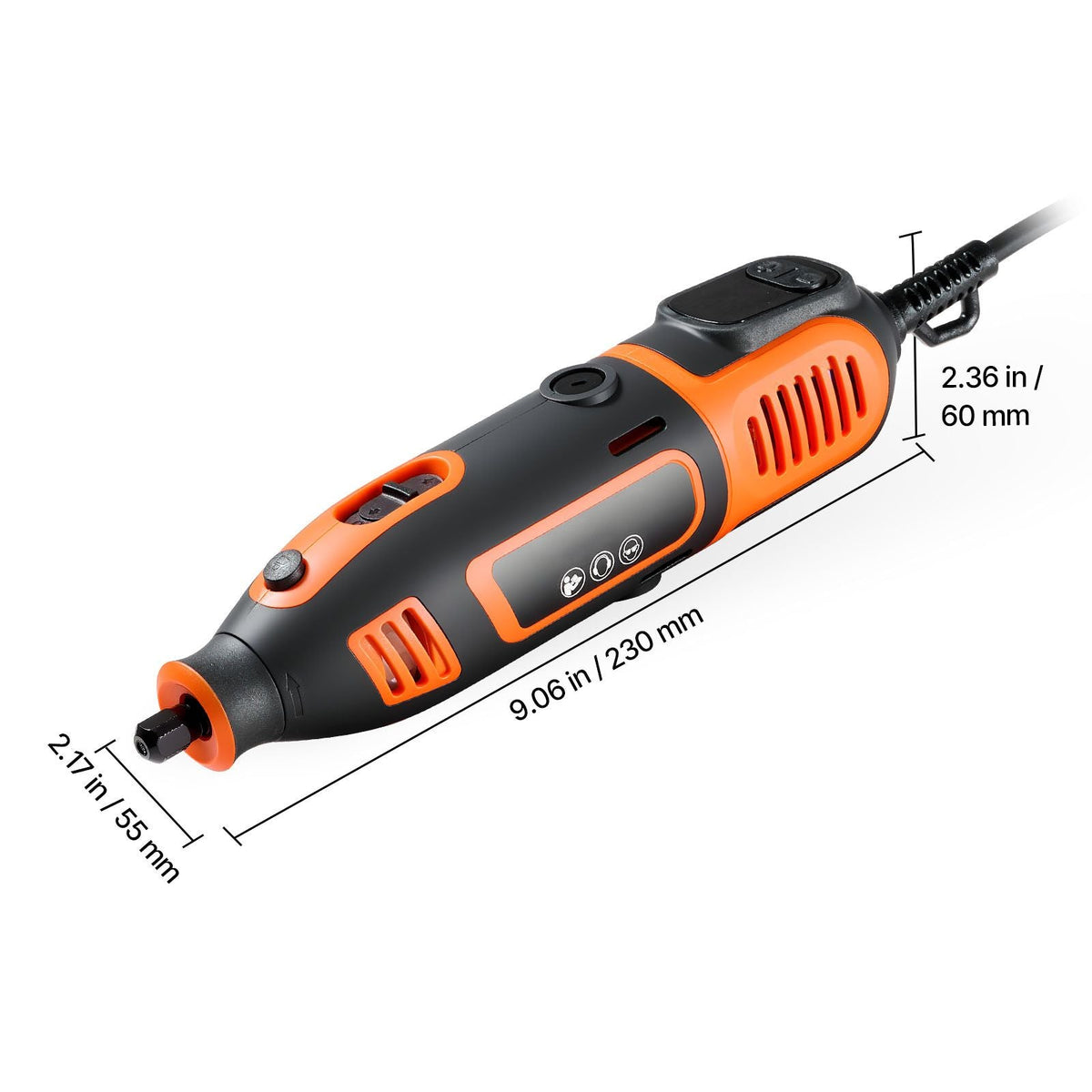 51-Piece Rotary Tool Kit, 200W Mini Power Rotary Tool Corded, 8000-40000RPM Multi-Purpose DIY Tools with Universal Chuck for Engraving, Sanding, Grinding, Polishing, Cutting, DIY Crafts