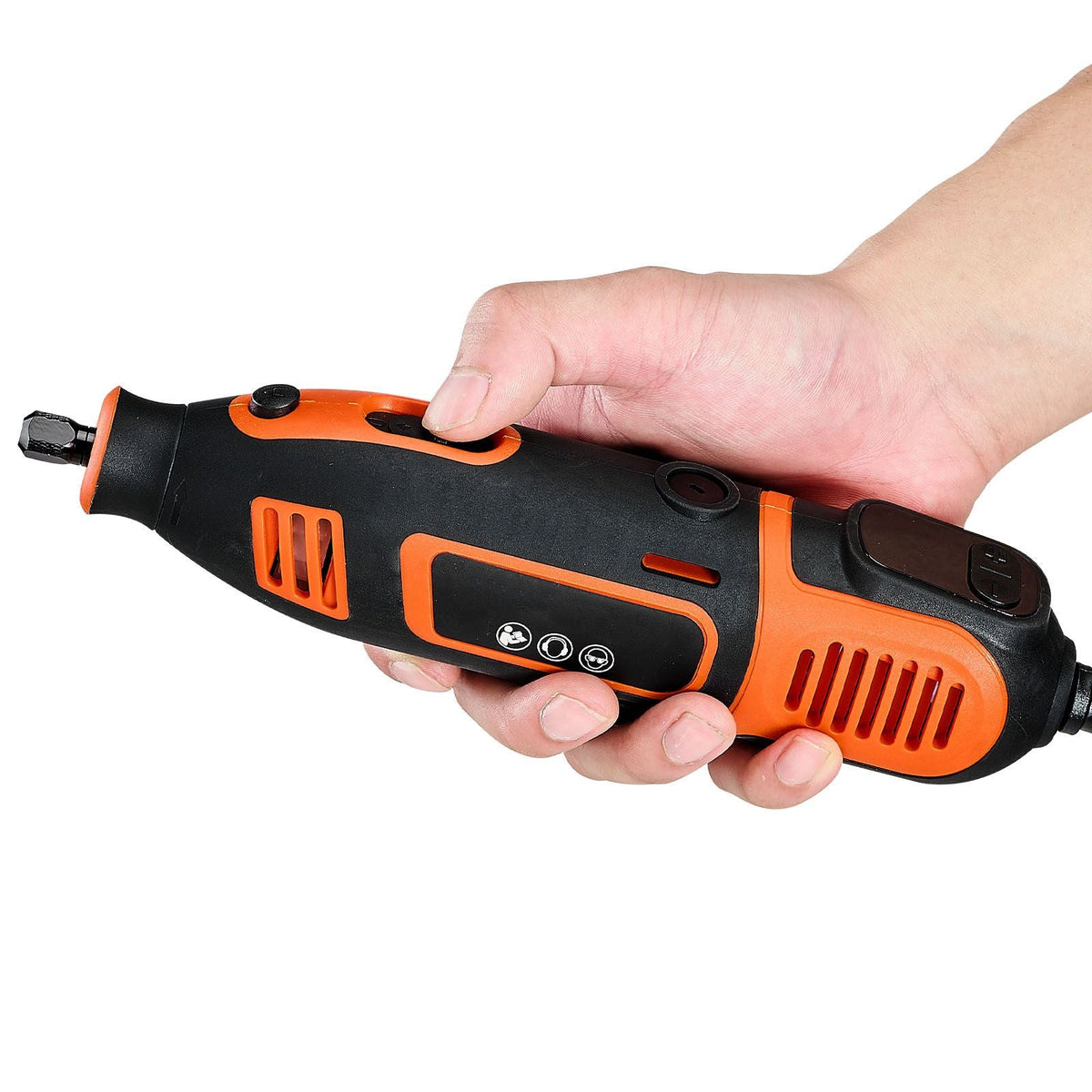51-Piece Rotary Tool Kit, 200W Mini Power Rotary Tool Corded, 8000-40000RPM Multi-Purpose DIY Tools with Universal Chuck for Engraving, Sanding, Grinding, Polishing, Cutting, DIY Crafts