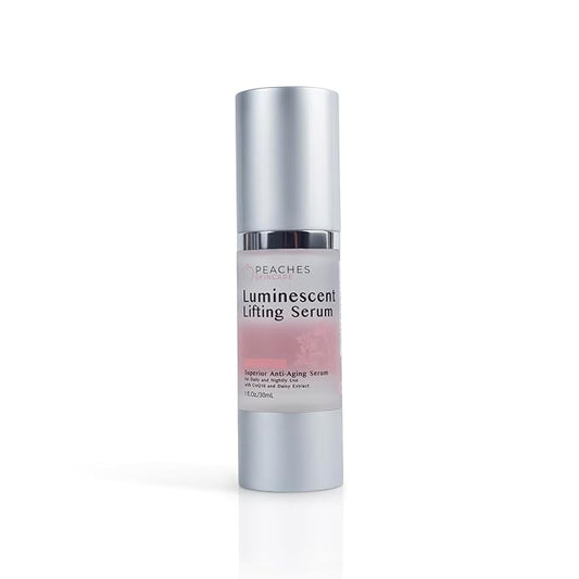 Face Tightening and Lifting Serum – Anti-Aging Formula with Peptides and Vitamins A, B, C & E – Vegan Skincare for Firm, Radiant Skin – Luminescent Lifting Serum (1 fl. oz)