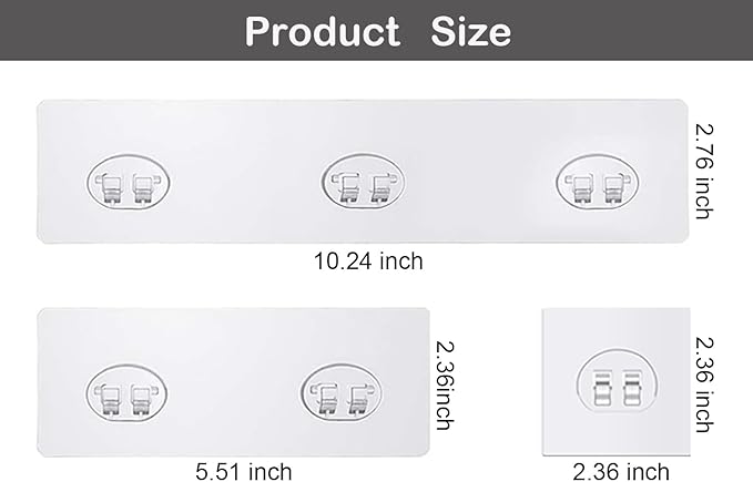 14pcs Shower Caddy Adhesive Replacement,Shower Shelves Adhesive Strip Pad Shower Organizer Sticker Replacement Bathroom Heavy Duty Strong Sticky Wall Adhesive
