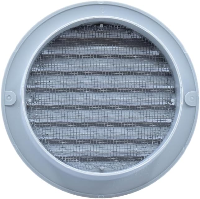VENTS-US - 4" Round Light Grey Plastic Vent Cover