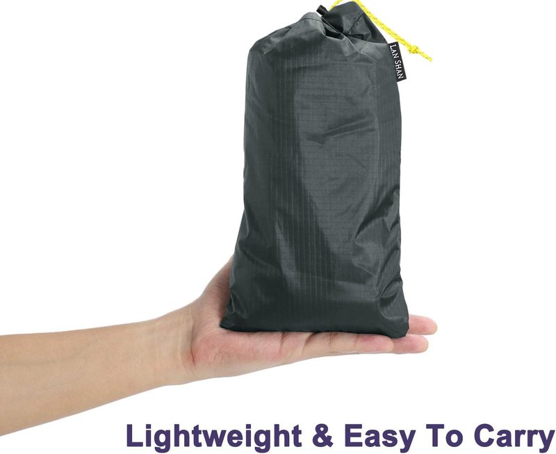 LANSHAN 1-2 Person Ultralight Waterproof Footprint Outdoor Camping Tent Tarp Canopy Blanket Picnic Ground Sheet Mat, Ultralight Tent Fitted, 2 Person