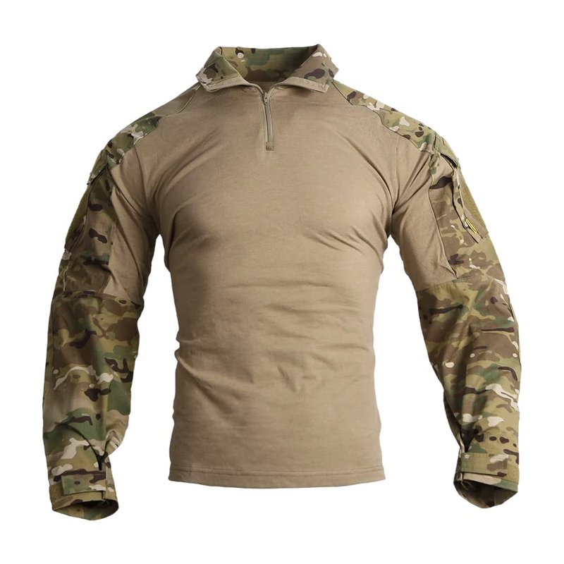 EMERSONGEAR Upgraded Version G3 Combat Shirt,Tactical Hiking Hunting Fishing Long Sleeve Camo Shirts for Men