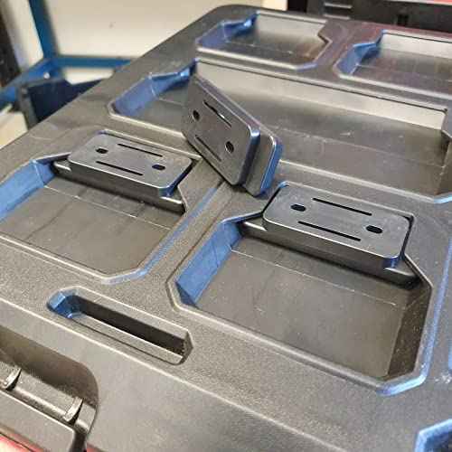 StealthMounts Packout Feet - 8 Pack Mounting Feet for Milwaukee Packout System | Milwaukee Packout Mounting Feet | Milwaukee Packout Mounts | Packout Adapter | Milwaukee Packout Feet | Made in UK