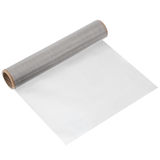 uxcell 400 Mesh 39" x 10" Woven Wire Mesh, 316 Stainless Steel Air Vent Filter