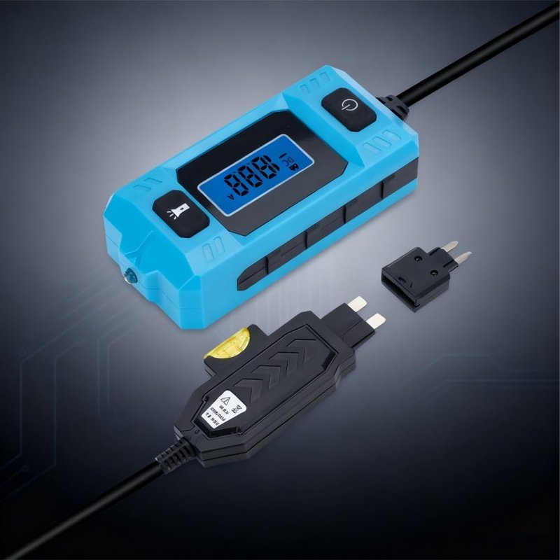 Automotive Battery Drain Tester, Parasitic Drain Detection Tool with Voltage Display, Car Battery Leakage Checker, High-Precision Current Meter for Cars Trucks RV (1PC)