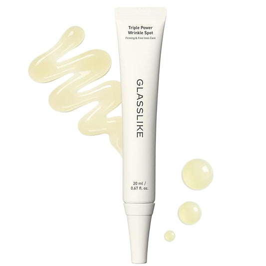 GLASSLIKE Triple Power Wrinkle Spot Ampoule, Hydration Boosting, Firming and Anti-wrinkle, wrinkle wrapping serum - 0.47 fl. oz