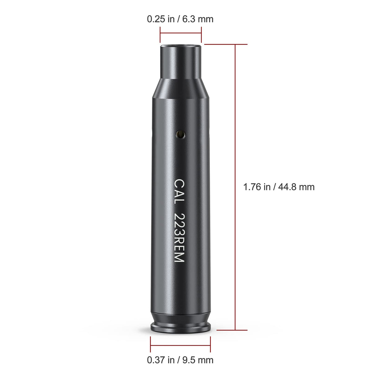 Feyachi Bore Sight 223 5.56mm Red Laser Zeroing Boresighter with 3 Sets of Batteries(Grey)