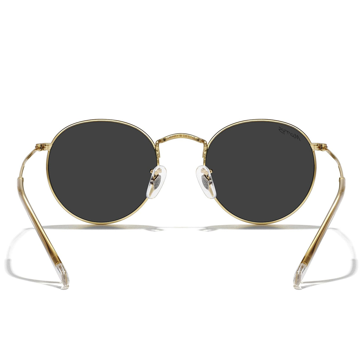MERRY'S Trendy Round Metal Polarized Sunglasses for Women and Men Retro Classic Vintage Shades S6447